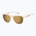 Okulary przeciwsłoneczne Polaroid PLD 2156/S matte white/grey gold multilayer polarized 2