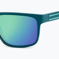 Okulary przeciwsłoneczne męskie Polaroid PLD 2157/S matte teal/greygreen mirror polarized 5