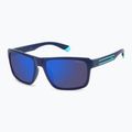 Okulary przeciwsłoneczne męskie Polaroid PLD 2158/S matte blue/blue mirror polarized 2