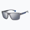 Okulary przeciwsłoneczne męskie Polaroid PLD 2158/S matte grey/grey silver mirror polarized 2