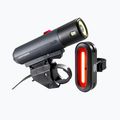 Zestaw lampek rowerowych Kryptonite Alley F-650/Avenue R-50 set black