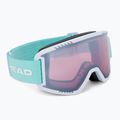 Gogle narciarskie HEAD Contex silver/turquoise