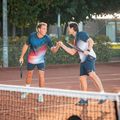 Koszulka tenisowa męska HEAD Topspin dark blue/print vision 6