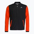 Bluza tenisowa męska HEAD Breaker Jacket black/tangerine