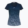 Koszulka tenisowa damska HEAD Tie-Break W dark blue/print vision