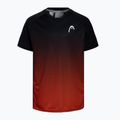 Koszulka tenisowa dziecięca HEAD Topspin Jr black/print vision