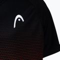 Koszulka tenisowa dziecięca HEAD Topspin Jr black/print vision 3