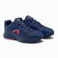 Buty do tenisa damskie HEAD Revolt Court W dark blue/coral 4