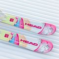 Narty zjazdowe dziecięce HEAD Unicorn Easy JRS + wiązania Jrs 4.5 GW CA white/pink 12