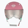 Kask narciarski dziecięcy HEAD Maja Visor Paw Jr pink/silver red 2