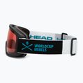 Gogle narciarskie dziecięce HEAD Contex Youth red/wcr/red 4