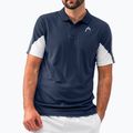 Koszulka polo tenisowa męska HEAD Club 22 Tech Polo dark blue