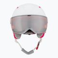 Kask narciarski dziecięcy HEAD Maja Visor white/silver red 2