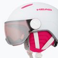 Kask narciarski dziecięcy HEAD Maja Visor white/silver red 7