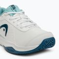 Buty do tenisa dziecięce HEAD Sprint Court 4.0 white/ turquise 7