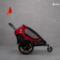 Przyczepka rowerowa Hamax Outback Twin czerwona/czarna 10
