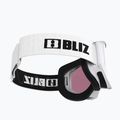 Gogle narciarskie Bliz Liner white black logo/pink&silver mirror 5