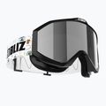 Gogle narciarskie dziecięce Bliz Liner Jr black white logo/brown&silver mirror
