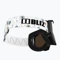 Gogle narciarskie dziecięce Bliz Liner Jr black white logo/brown&silver mirror 5