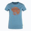 Koszulka trekkingowa damska Fjällräven Arctic Fox Print dawn blue/terracotta brown