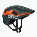 Kask rowerowy POC Cularis Pure pargasite green matt/fluorescent orange matt