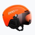 Kask narciarski dziecięcy POC POCito Obex Visor S2 Jr fluo orange/clarity pocito/partly sunny/lt orange