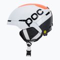 Kask narciarski z systemem audio POC Obex Connect hydrogen white/fluorescent orange avip 4