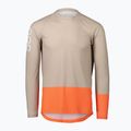 Longsleeve rowerowy męski POC MTB Pure light sandstone beige/zink orange