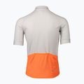 Koszulka rowerowa męska POC Essential Road Logo granite grey/zink orange 7