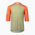 Koszulka rowerowa męska POC MTB Pure 3/4 prehnite green/zink orange