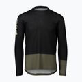 Longsleeve rowerowy męski POC MTB Pure uranium black/epidote green