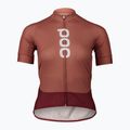 Koszulka rowerowa damska POC Essential Road Logo W himalayan salt/garnet red 5