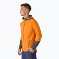 Bluza trekkingowa męska Peak Performance Rider Zip Hood orange flare/motion grey