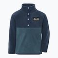 Bluza polarowa dziecięca Didriksons Monte 6 Half Button mountain blue