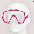 Maska do nurkowania TUSA Freedom Elite white/pink 8
