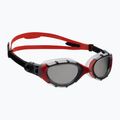 Okulary do pływania Zoggs Predator Flex Titanium clear/ red/ mirrored smoke