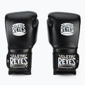 Rękawice bokserskie Cleto Reyes Velcro Sparring black silver 2