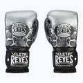 Rękawice bokserskie Cleto Reyes Velcro Sparring silver/black 2
