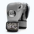 Rękawice bokserskie Cleto Reyes Velcro Sparring silver/black