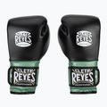 Rękawice bokserskie Cleto Reyes Velcro Sparring green metallic/black 8