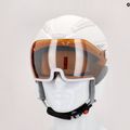 Kask narciarski UVEX Hlmt 600 visor all white mat 9