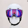 Kask narciarski Salomon Icon LT Visor W white/mid blue 9