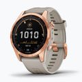 Zegarek Garmin Fenix 7S Solar Hrm Elevate Ox piaskowy 010-02539-11