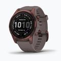 Zegarek Garmin Fenix 7S Sapphire Solar Hrm Elevate Ox brązowy 010-02539-29