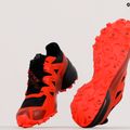 Buty do biegania męskie Salomon Spikecross 5 GTX black/racing red/red 11