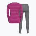 Komplet bielizny termoaktywnej dziecięcej ODLO Active Warm Eco steel grey melange/festival fusia 2