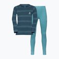 Komplet bielizny termoaktywnej dziecięcej ODLO Active Warm Eco reef waters/blue wing teal