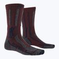 Skarpety X-Socks Trek X Merino LT dark ruby/midnight blue 4