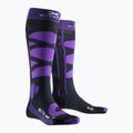 Skarpety narciarskie damskie X-Socks Ski Control 4.0 charcoal melange/purple 5