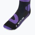 Skarpety narciarskie damskie X-Socks Ski Control 4.0 charcoal melange/purple 3